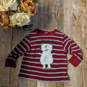 Bad Hair Day Striped Sweatshirt Top 5t